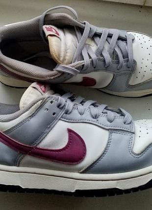 Шкіряні кросівки nike dunk (оригінал)