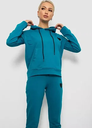 Спортивный костюм женский двунить, цвет бирюзовый, 214r1419-004