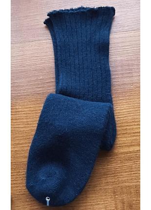 Носки темно-синие теплые высокие дралон итальялия one size 35 36 37 38 39 40 41 42