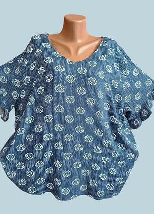 Блузка женская батал 💯% вискоза.