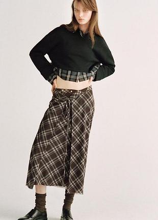 Классная асимметричная юбка в клетку с интересным кроем zara
🌺🌺🌺🌺🌺🌺🌺🌺🌺🌺