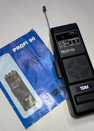Рация profi 90, team, 1980-х, germany, радиостанция, состояние идеальное!