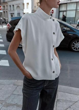 Сорочка жіноча контрасна zara new