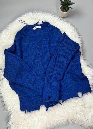 Светр світер з дирками zara m