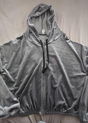 Зип кофта с капюшоном