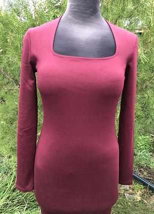 Сукня нова бордо 2