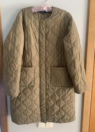 Куртка подовжена /пальто стьобане