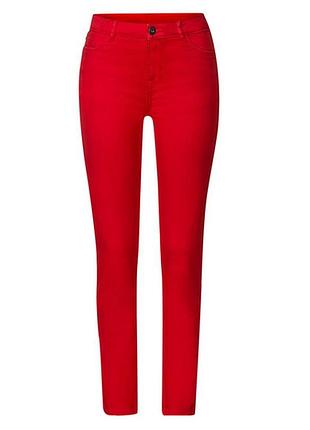 Женские узкие джинсы super skinny fit esmara р.38 euro (м, наш 44), красные, 30448