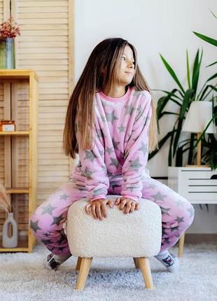 Махровая пижама для девочкиподростка