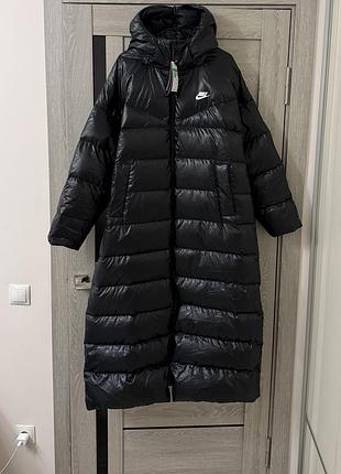 Пуховик nike великого розміру пальто