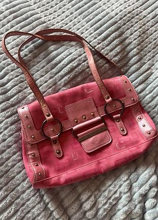 Вітнажна сумка guess жіноча рожева