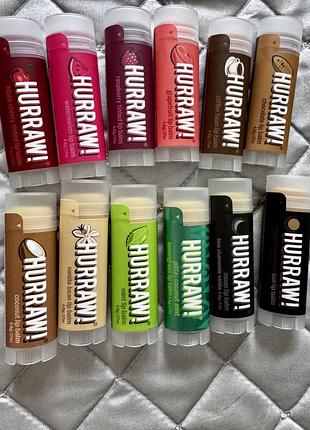 Hurraw бальзами для губ відтінкові iherb