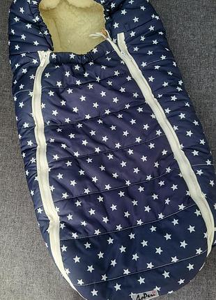 Зимовий конверт для коляски або санок