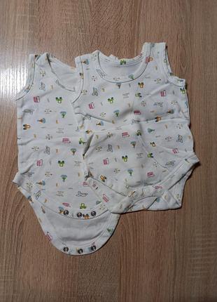 Набор боди 2 шт. на 0-3 мес