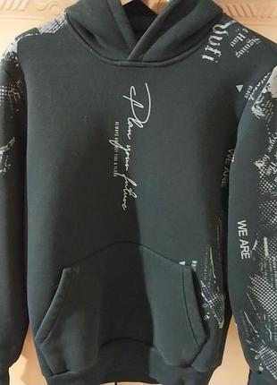 Теплая зимняя худи