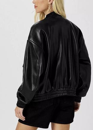 Куртка бомбер штучна шкіра