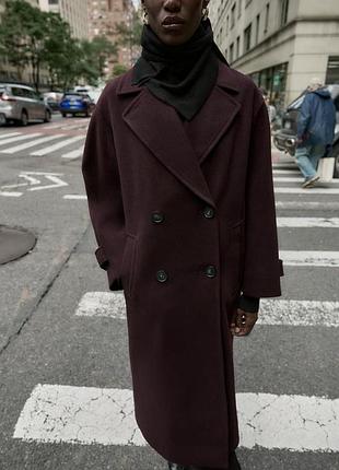 Пальто oversize soft zara