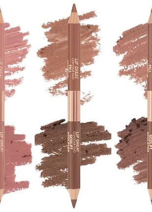 Новинка! подвійний олівець для губ  від charlotte tilbury lip cheat contour duo