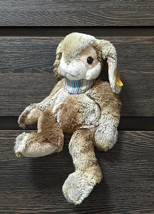 Коллекционная мягкая игрушка кролик hoppi steiff 122620, зайчик, нитевичка
