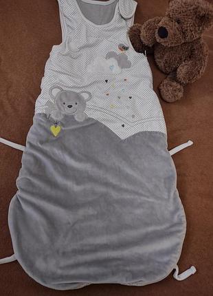 Красивий теплий дитячий спальний мішок