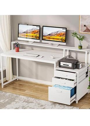 Письменный стол msm с ящиками и подставкой для монитора