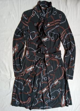 Стильное трикотажное натуральное платье