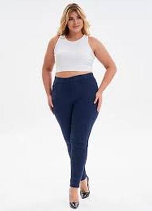 Джинсы скини на резинке 54-56р