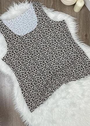 Майка топ жіноча в леопардовий принт