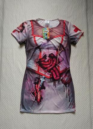 Карнавальна сукня лікар медсестра на хеллоуїн halloween m розмір zombie nurse