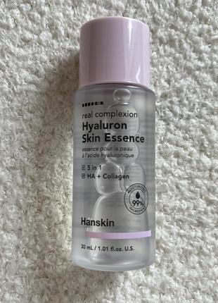 Hanskin real complexion hyaluron skin essence – зволожуюча есенція-тонер з гіалуроновою кислотою