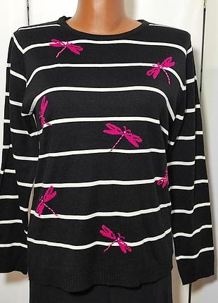 ❤️светр со стрекозами,s/m