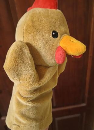 Кукла петушок для кукольного театра.