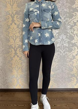 Джинсова сорочка. розмір s.