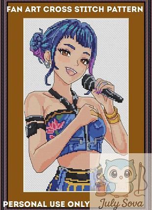 Схема для вишивки хрестиком по аніме к поп демон хантерс