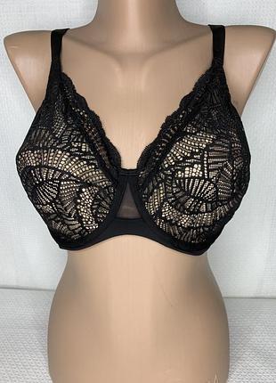 Ліфчик чорний з бежевим