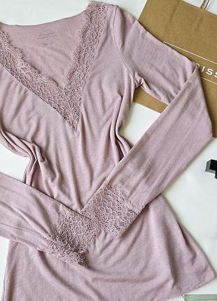 Лонгслів з кашеміром intimissimi ultralight con cashemere