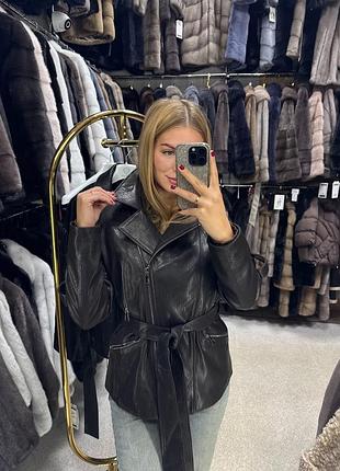 Куртка шкіряна жіноча курточка шкіра джумбо