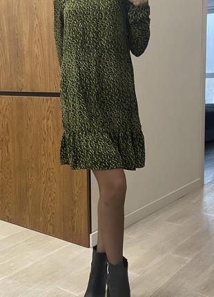 Платье леопардовое h&m р.36 2
