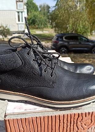 Шкіряні зимові черевики rieker tex