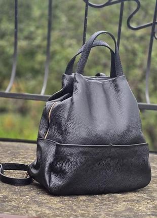 Сумка рюкзак virginia conti итальялия. натуральная кожа.