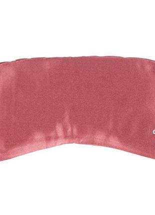 Сатиновая розовая подушка для глаз с лавандой bodhi 23x11 см для релаксации.