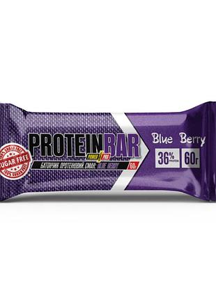 Протеїновий батончик power pro 36% sugar free 20x60g blue berry