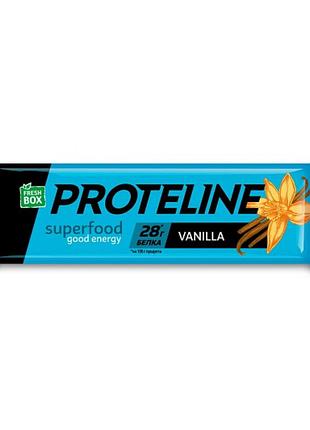 Протеїновий батончик fresh box proteline 24x40g vanilla