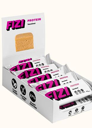 Протеїн fizi protein bar - 10х45g hazelnut