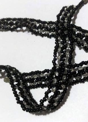 Колье чокер ручная работа🖤🤍