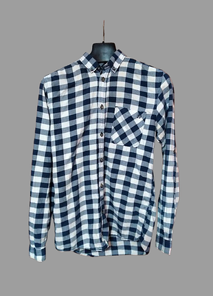Сорочка jack & jones originals в синьо-білу клітинку