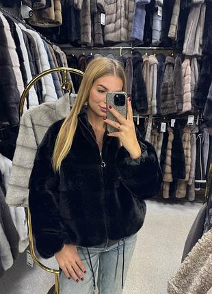 Еко шубка бомбер еко чорна жіноча шуба світла шуба
