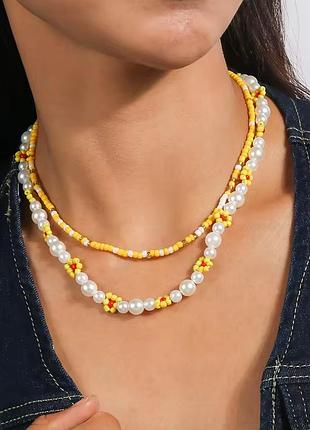 Набор украшений бисер бусины