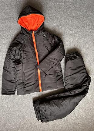 Підлітковий зимовий костюм, куртка і штани, 158/164 р.