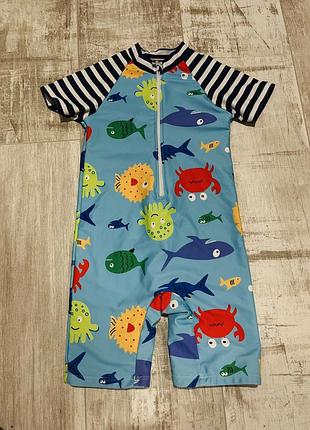 Купальний костюм комбінезон для плавання бассейна на хлопчика 3 4 роки